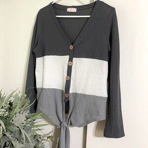 C+D+M Boutique waffle material shirt